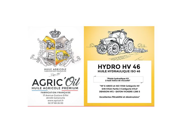 Huile hydraulique HV 46 5L - Agrizone
